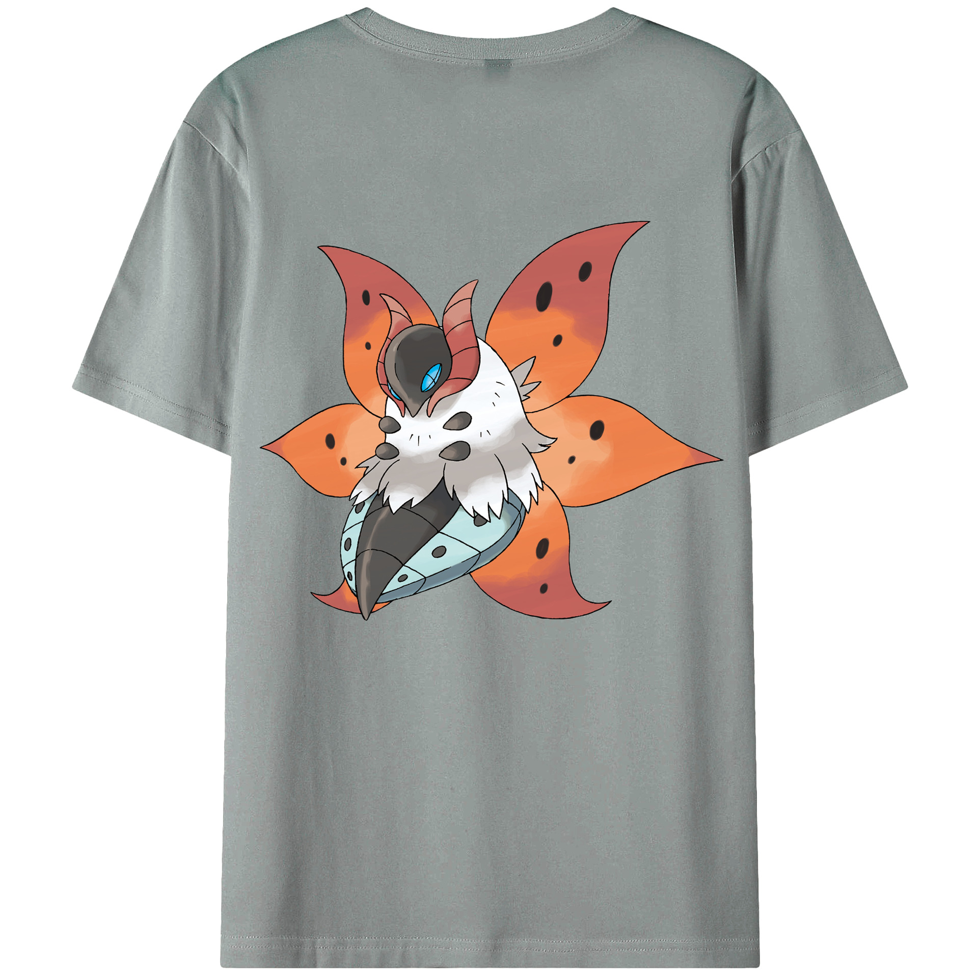 （画像用） ポケットモンスター Pokémon 綿100％ メンズ半袖Tシャツ（バックプリント） 通気性